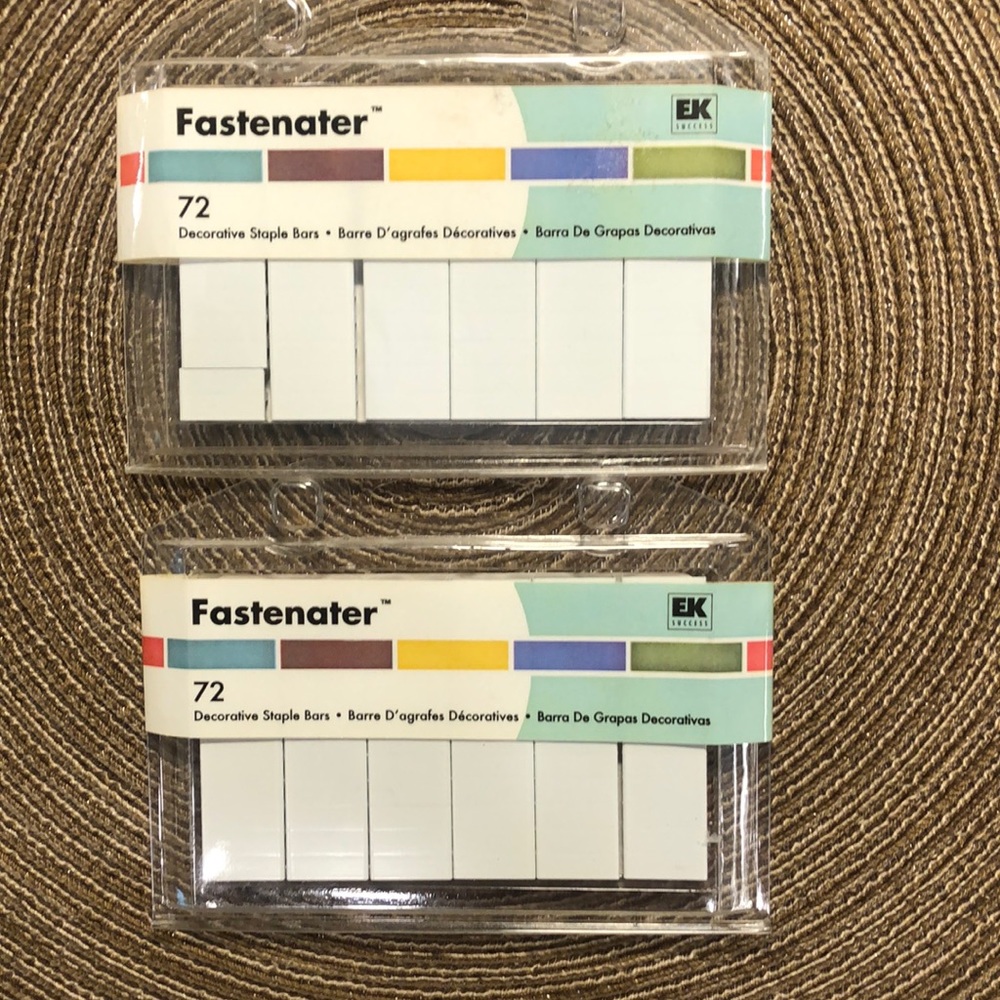 Fastenater Staple Bars White